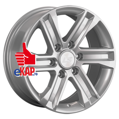 LS 8x17/6x139,7 ET36 D100,1 1359 Sil (конус, Колпак+лого)