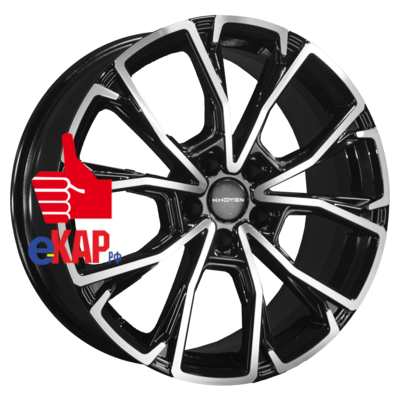 Khomen Wheels 7,5x19/5x114,3 ET45 D66,1 KHW1907 (Nissan X-Trail) Black-FP