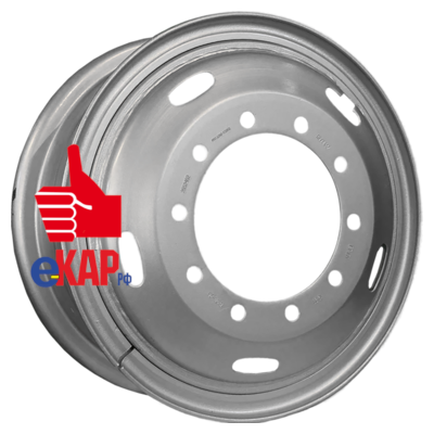 SRW 8,5x24/10x335 ET180 D281 Silver (3248501) (16 мм) Камаз 6580 / Вольво / Скания / Ман / Мерседес 4 750 кг (б/к)