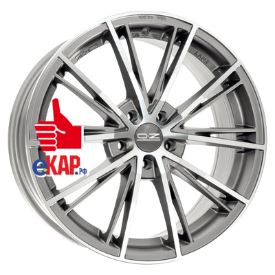 OZ 7,5x17/5x108 ET45 D75 Envy Matt Silver Tech Diamond Cut