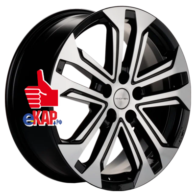 Khomen Wheels 7x18/5x114,3 ET37 D66,5 KHW1806 (Dargo/Jolion) Black-FP