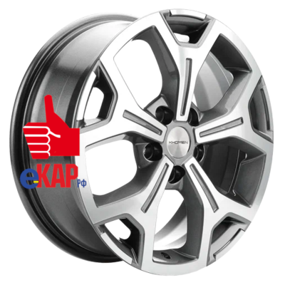 Khomen Wheels 7x17/5x108 ET33 D60,1 KHW1710 (Chery Tiggo/Tiggo 7 Pro) Gray-FP