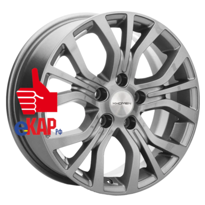 Khomen Wheels 6,5x16/5x114,3 ET45 D60,1 KHW1608 (Toyota/Suzuki) Gray