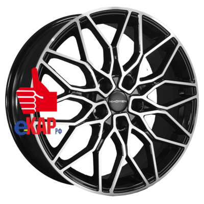 Khomen Wheels 7x18/5x108 ET43 D65,1 KHW1813 (Dongfeng AX7) Black-FP