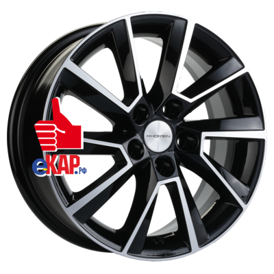 Khomen Wheels 6x15/5x105 ET39 D56,6 KHW1507 (Aveo) Black-FP