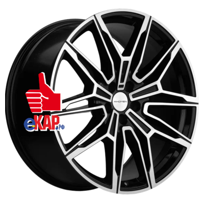 Khomen Wheels 9,5x21/5x112 ET37 D66,6 KHW2105 (X5/X6/X7осн.) Black-FP