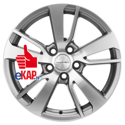 Khomen Wheels 7x17/5x114,3 ET38 D67,1 KHW1704 (Outlander) Gray-FP