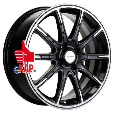 Khomen Wheels 6,5x17/4x98 ET38 D58,6 KHW1707 (Lada Granta) Black-FP