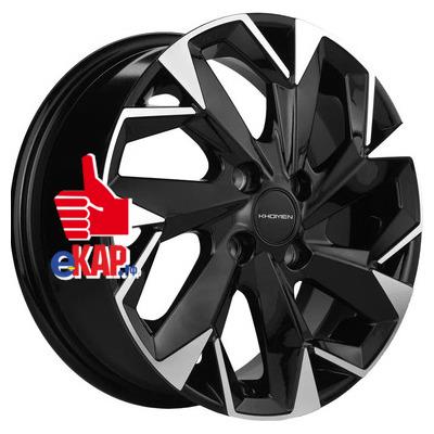 Khomen Wheels 5,5x14/4x100 ET45 D56,1 KHW1402 Black-FP