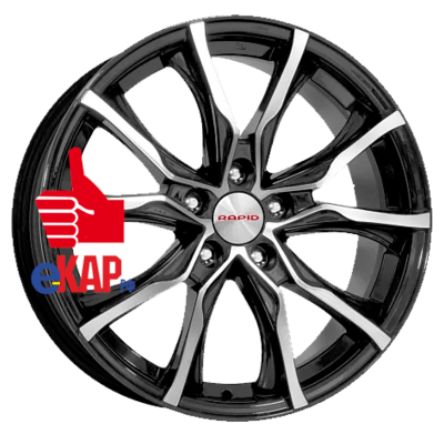 K&K 7,5x17/5x108 ET47 D60,1 Твист (КС697М) Алмаз черный