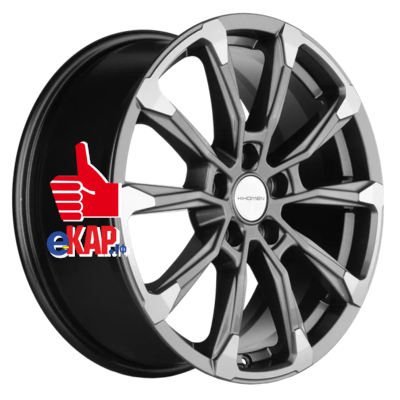 Khomen Wheels 7,5x18/5x108 ET47 D60,1 KHW1808 (Chery Tiggo 8/8 Pro) Gray-FP