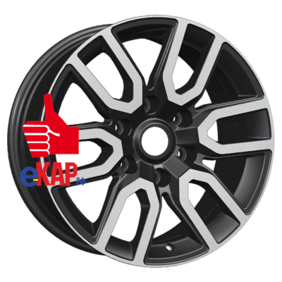 Khomen Wheels 8x17/6x139,7 ET46 D67,1 KHW1723 (Pajero) Black-FP