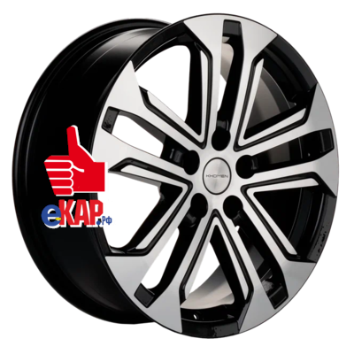 Khomen Wheels 7x18/5x108 ET40 D57,1 KHW1803 (Faw Besturn X40) Black-FP