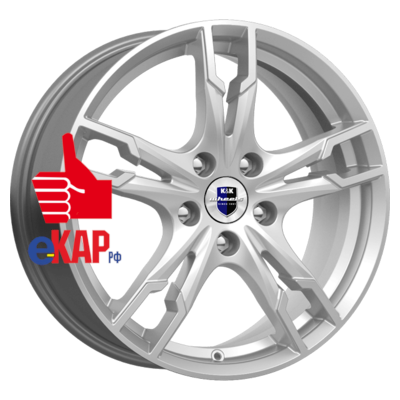 K&K 7x17/5x112 ET49 D57,1 Солар-оригинал (КС875) Сильвер SK
