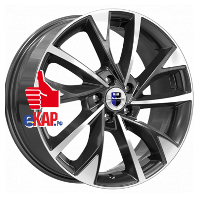 K&K 7x17/5x108 ET33 D60,1 Роквуд (КС900) Алмаз черный