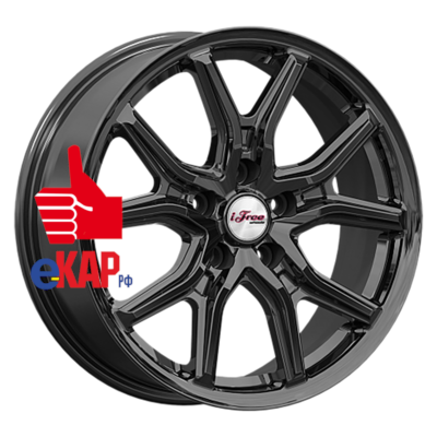 iFree 6,5x17/5x114,3 ET37 D66,6 Страйк (КС1080) BK