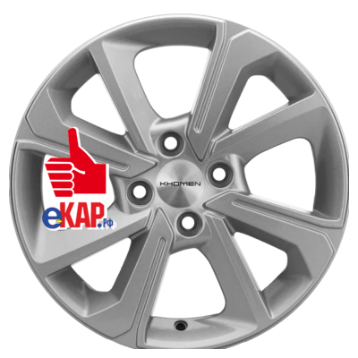 Khomen Wheels 6x15/4x100 ET37 D60,1 KHW1501 (XRay) F-Silver