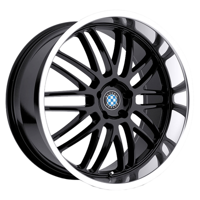 Beyern 8,5x18/5x120 ET15 D74 Mesh Gloss Black Mirror Cut Lip