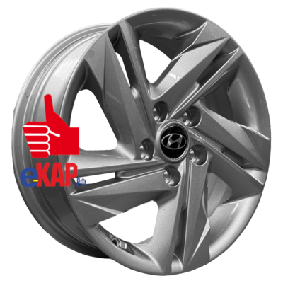 Original 6x16/5x114,3 ET43 D67,1 BW110 Silver Hyundai R16, original