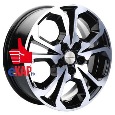 Khomen Wheels 6,5x17/5x114,3 ET50 D64,1 KHW1711 (Haval/Honda) Black-FP
