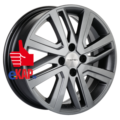 Khomen Wheels 6x16/4x100 ET41 D60,1 KHW1609 (XRay) G-Silver