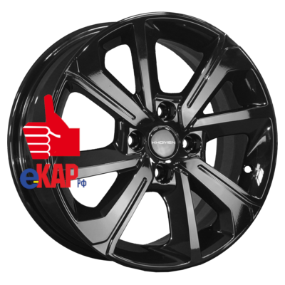 Khomen Wheels 6x15/4x100 ET50 D60,1 KHW1501 (Vesta) Black