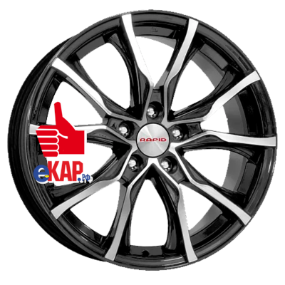K&K 7,5x17/5x110 ET39 D65,1 Твист (КС697М) Алмаз черный