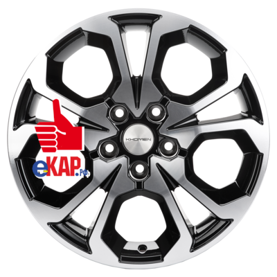 Khomen Wheels 6,5x17/5x114,3 ET50 D66,1 KHW1711 (Arkana/Kaptur) Black-FP