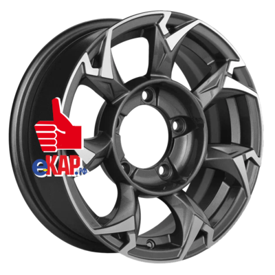 Khomen Wheels 5,5x15/5x139,7 ET5 D98,5 KHW1505 (Lada NIVA 4x4) Gray-FP