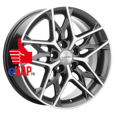 Khomen Wheels 7x17/5x114,3 ET43,5 D67,1 KHW1709 (Hyundai Tucson IV/Kia Sportage V) Gray-FP