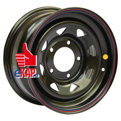 Off-Road Wheels 8x16/5x139,7 ET20 D110 УАЗ (треуг. мелкий) черный (с увелич. полкой)