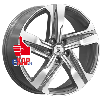 Premium Series 7,5x19/5x114,3 ET53 D67,1 КР004 (Tucson) Diamond Gloss Graphite (77570)