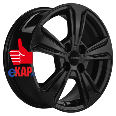Khomen Wheels 6x15/4x100 ET46 D54,1 KHW1502 (Rio/Solaris) Black