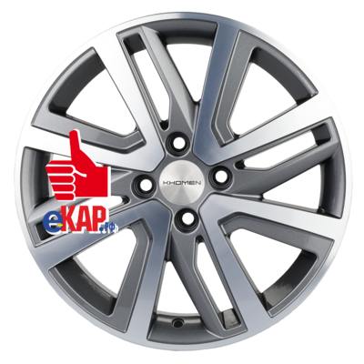 Khomen Wheels 6x16/4x100 ET37 D60,1 KHW1609 (Stepway) Gray-FP