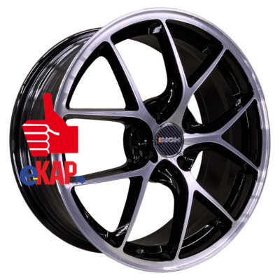 INCH 7x17/5x108 ET40 D60,1 FA8538 Gloss Black Machined Face (ZJH)