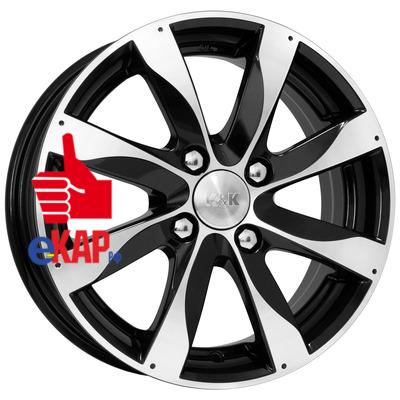 K&K 6x15/4x100 ET48 D60,1 Джемини (КС617) Алмаз черный