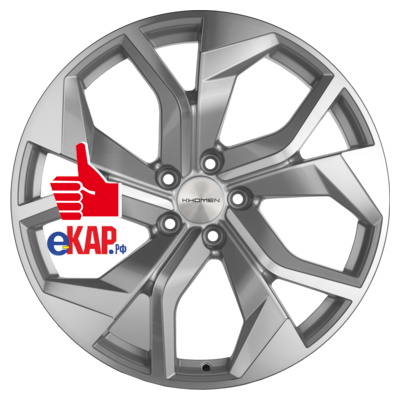 Khomen Wheels 8,5x20/5x112 ET37 D66,5 KHW2006 (Audi) Brilliant Silver ( ORG)