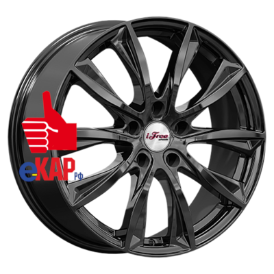 iFree 7,5x18/5x114,3 ET37 D66,6 Каzантип (КС684М) BK