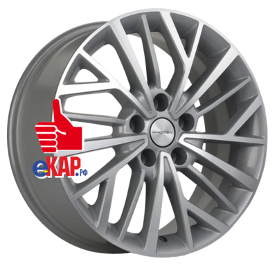 Khomen Wheels 7x17/5x112 ET43 D57,1 KHW1717 (Karoq/Octavia/Passat/Tiguan) F-Silver-FP
