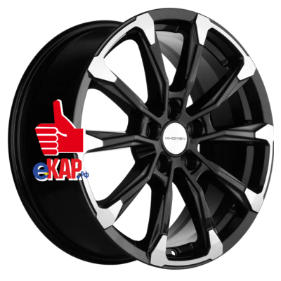 Khomen Wheels 7,5x18/5x114,3 ET45 D60,1 KHW1808 (RAV4) Black-FP