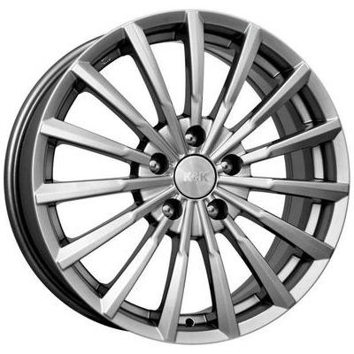 K&K 7x17/5x112 ET38 D66,6 Акцент (КС562) Дарк платинум