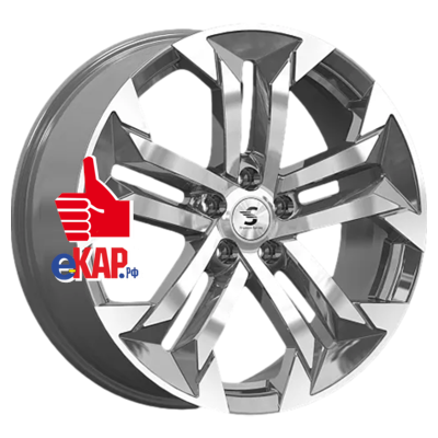 Premium Series 7,5x19/5x108 ET36 D65,1 КР015 (Exeed TXL/VX) Diamond Gloss Graphite