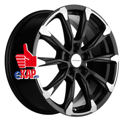 Khomen Wheels 7,5x18/5x108 ET47 D60,1 KHW1808 (Chery Tiggo 8/8 Pro) Black-FP