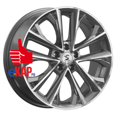 Premium Series 7x18/5x112 ET43 D57,1 КР012 (Tiguan) Diamond Gloss Graphite