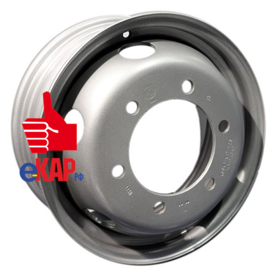 Accuride 6x17,5/6x222,25 ET127 D164 M20 Silver (RZB35693OE) (8,7 мм) 1 800 кг