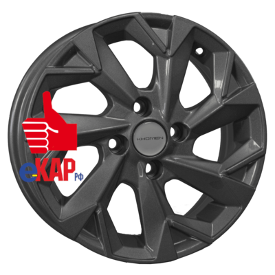 Khomen Wheels 5,5x14/4x100 ET45 D56,1 KHW1402 (Honda Civic) Gray