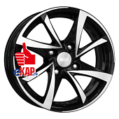 K&K 6,5x15/4x108 ET15 D65,1 Игуана (КС546) Алмаз черный