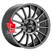 OZ 7,5x17/5x100 ET35 D68 Superturismo LM Matt Graphite + Silver Lettering