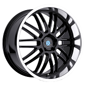 Beyern 8x17/5x120 ET15 D74 Mesh Gloss Black Mirror Cut Lip