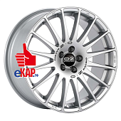 OZ 9,5x21/5x120 ET47 D65,06 Superturismo Dakar Matt Race Silver + Black Lettering